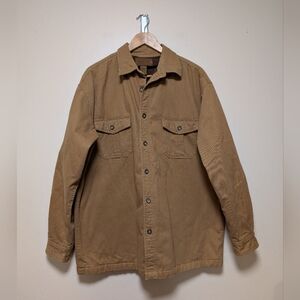 St. John’s Bay Brown Canvas Shirt Jacket – Men’s Large